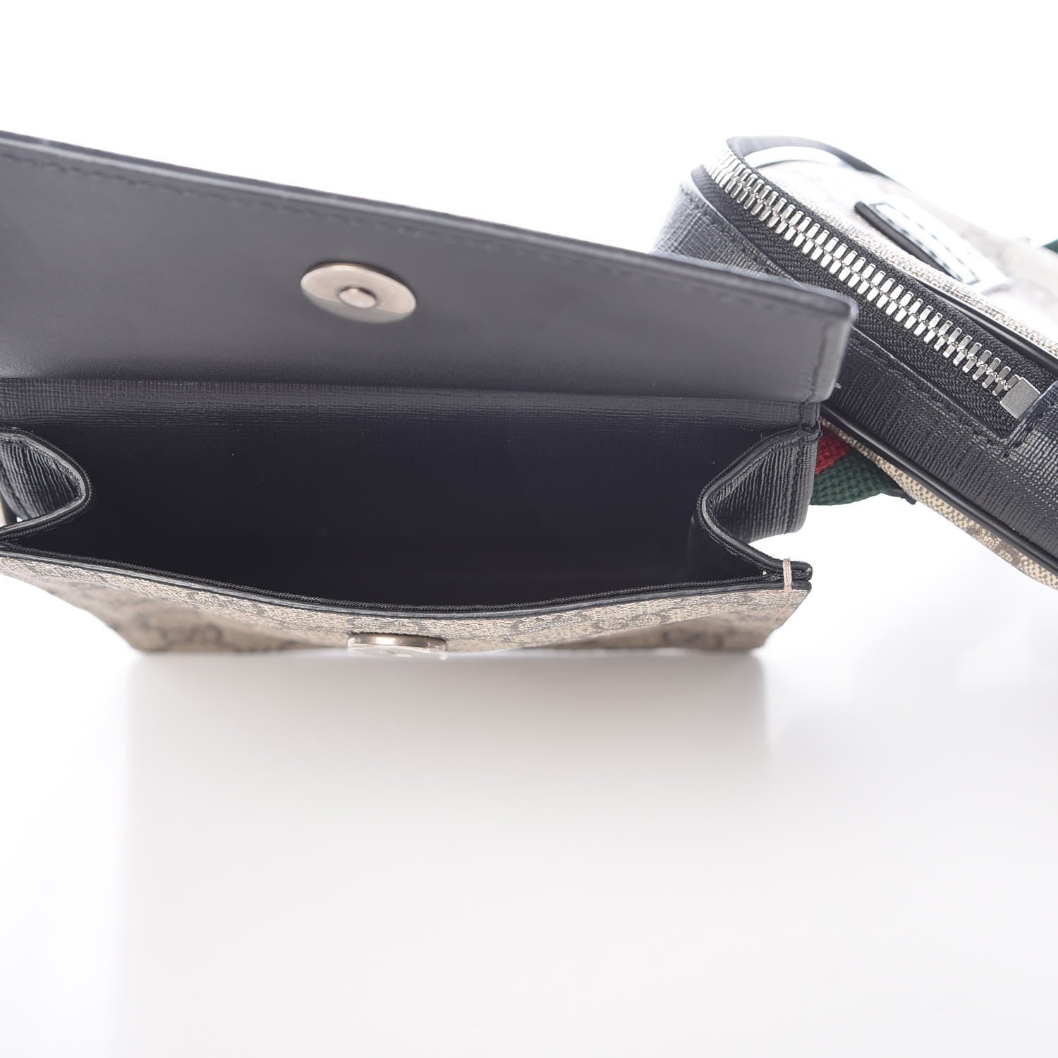 Gucci GG Supreme Monogram Web Belt Bag Black 5 of 10