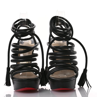 Christian Louboutin Calfskin Tina 140 Sandal 40 Black 3 of 7