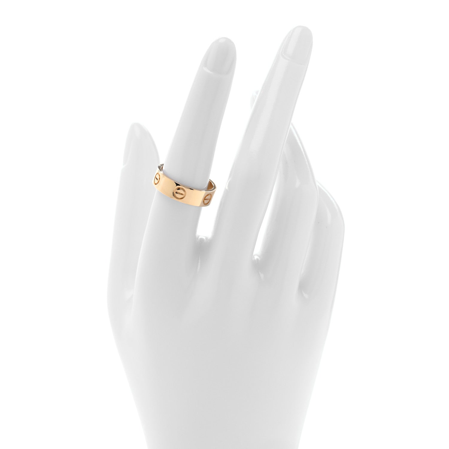 Cartier 18K Yellow Gold 5.5mm LOVE Ring 55 7.25 2 of 5