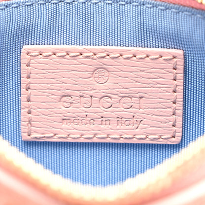 Gucci Calfskin Script Key Case Light Pink 6 of 8