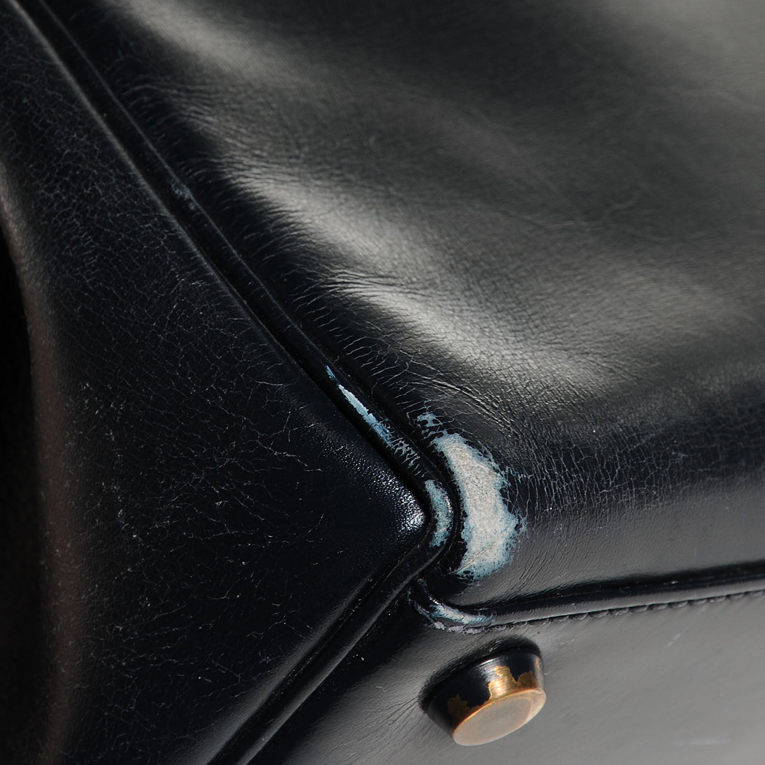 Hermes Box Kelly 28 Navy Bleu 8 of 9