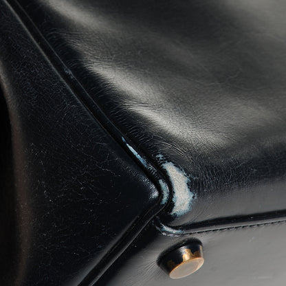 Hermes Box Kelly 28 Navy Bleu 8 of 9