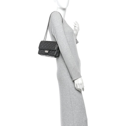 Chanel Goatskin Quilted 2.55 Reissue Mini Flap  Dark Silver 2 of 10