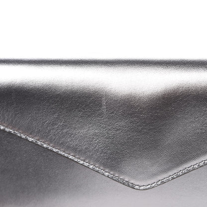 Saint Laurent Metallic Calfskin Y-Mail Clutch Silver 10 of 10