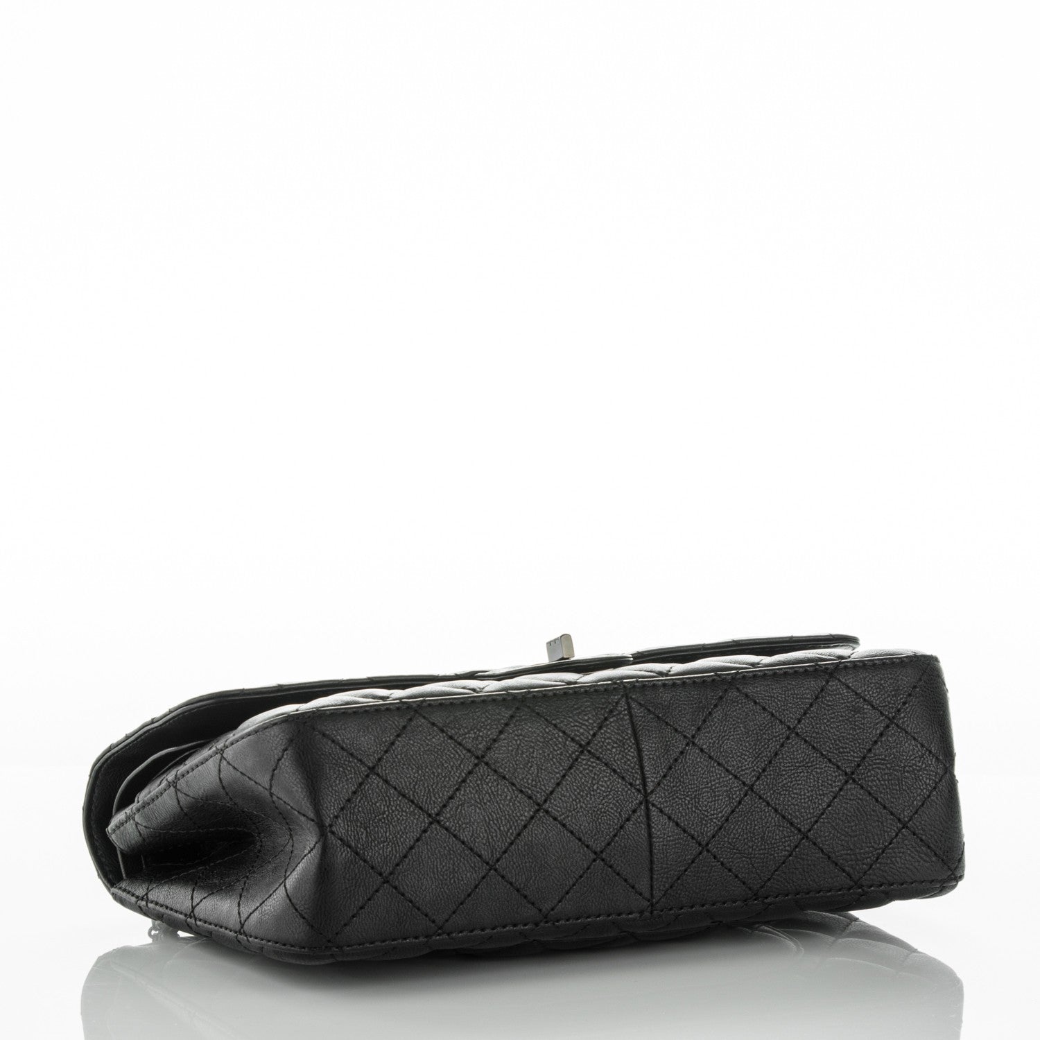 Chanel Crumpled Calfskin Quilted 2.55 Reissue 226 Double Flap So Black 4 of 8