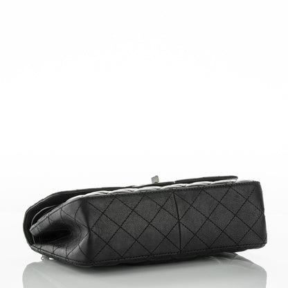 Chanel Crumpled Calfskin Quilted 2.55 Reissue 226 Double Flap So Black 4 of 8