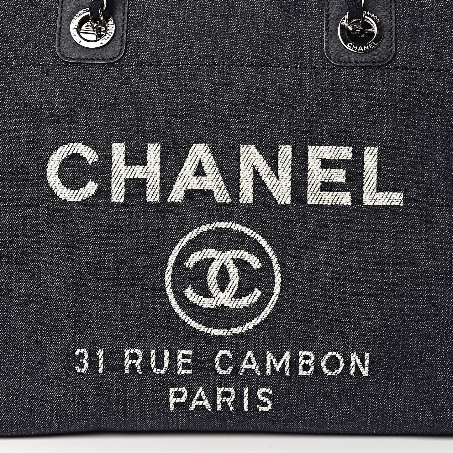 Denim Small Deauville Tote Dark Blue