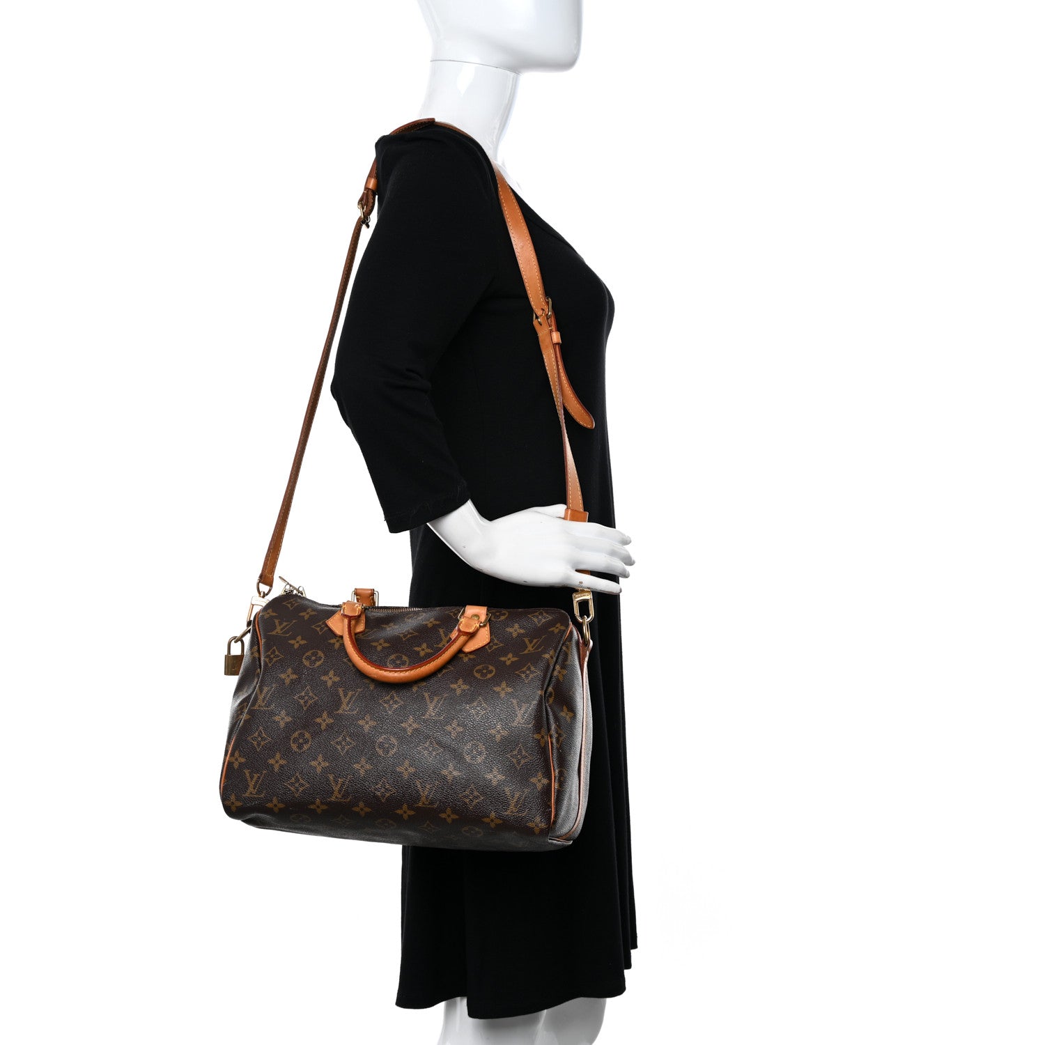 Louis Vuitton Monogram Speedy Bandouliere 30 3 of 21