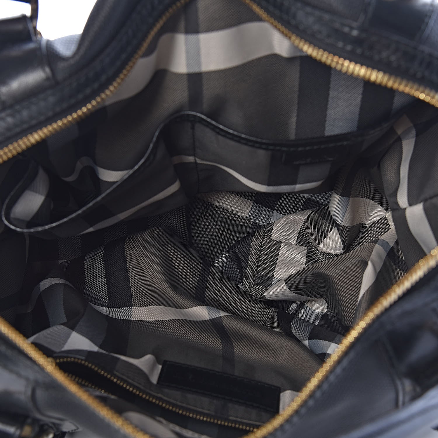 Burberry Calfskin Perforated Ellers Satchel Black 5 of 31