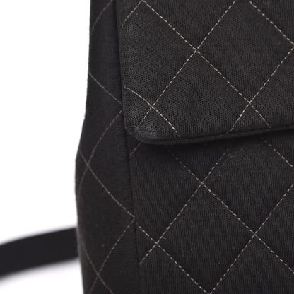 Chanel Jersey Quilted Backpack Black 11 of 14