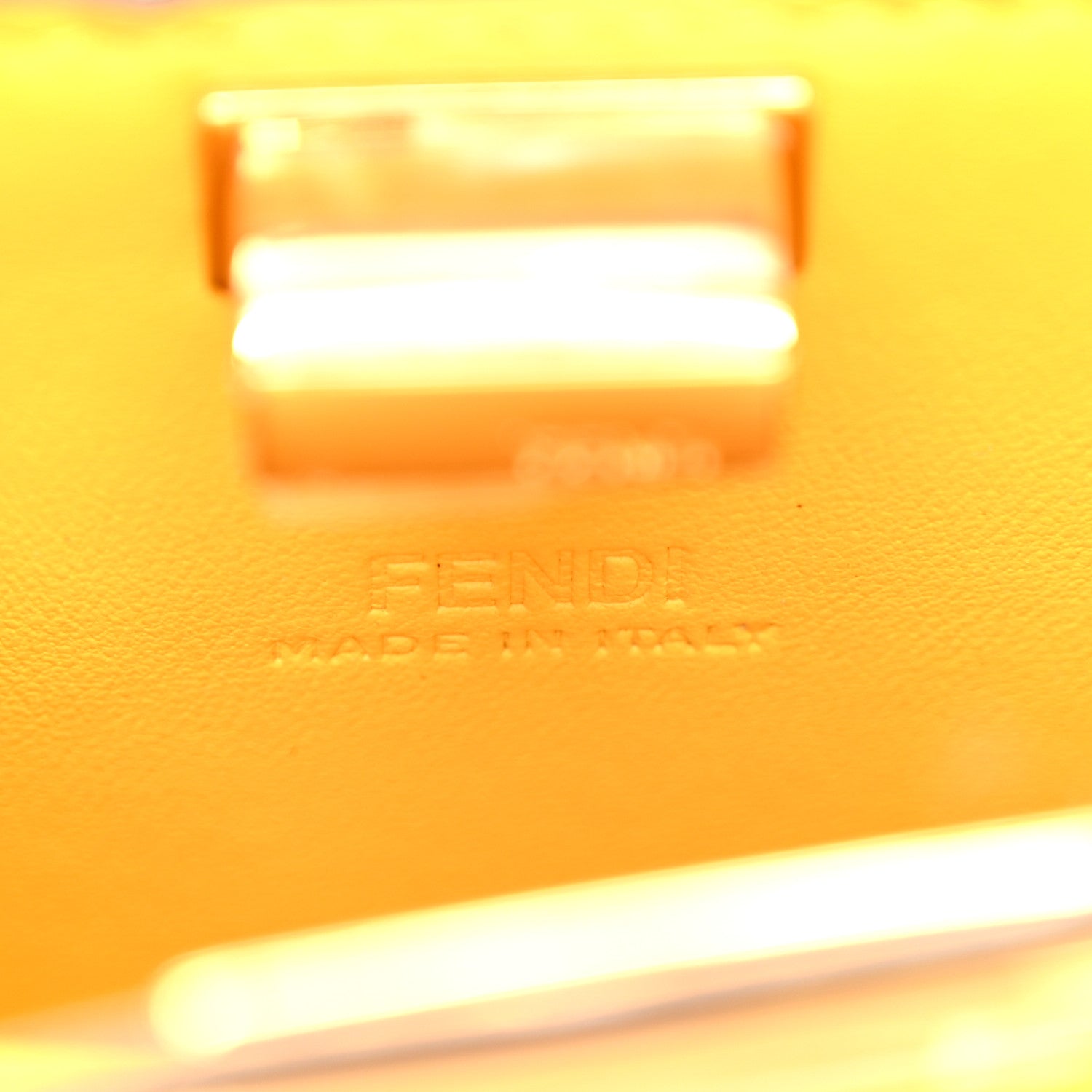 Fendi Shiny Nappa Nano Peekaboo Maxi Handle Satchel Mimosa 6 of 12