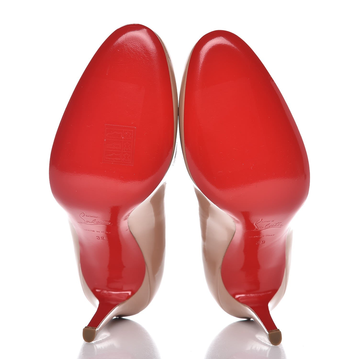 Christian Louboutin Patent Simple 100 Pumps 39 Nude 5 of 9