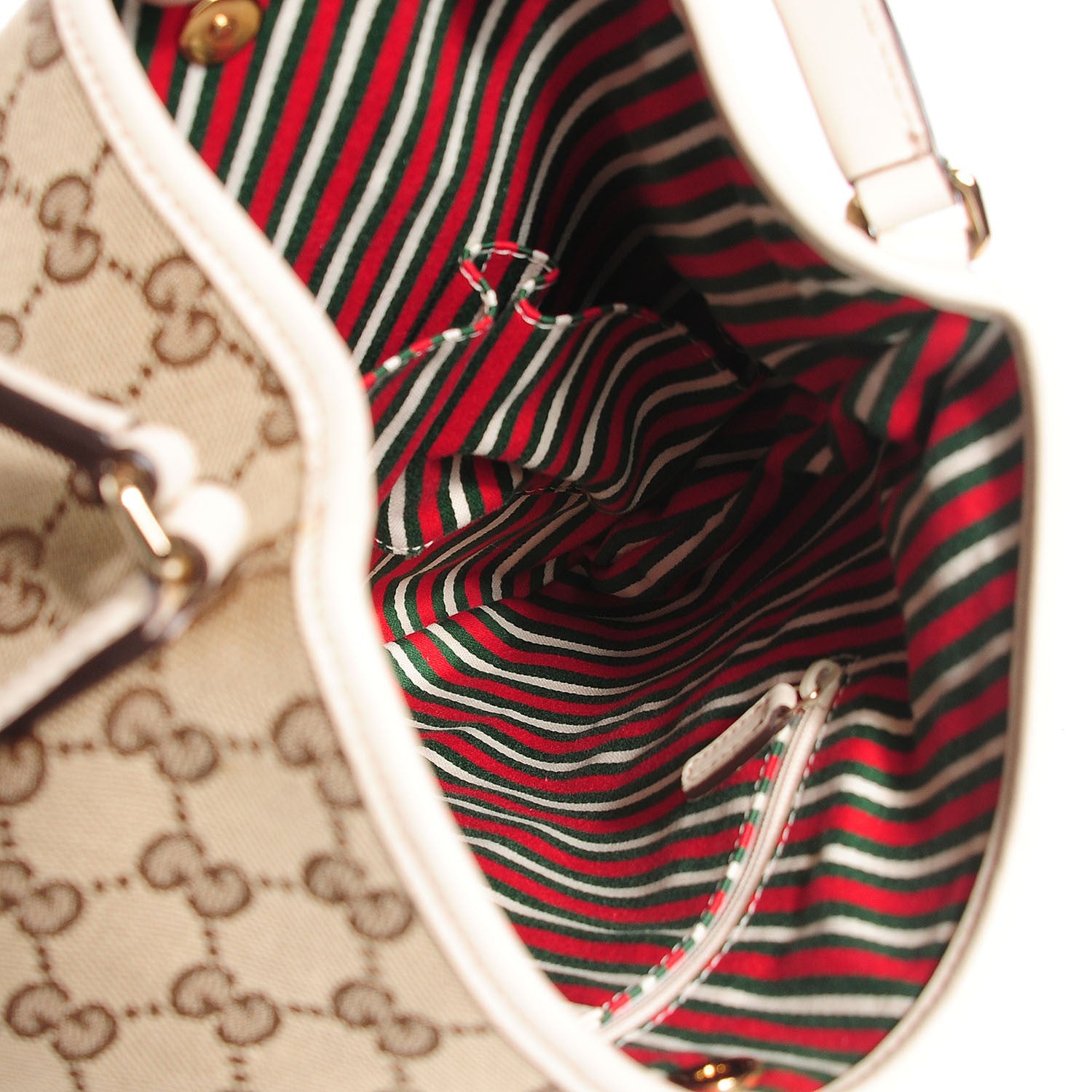 Gucci Monogram Medium New Britt Hobo Off White 5 of 9