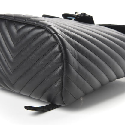 Chanel Calfskin Chevron Quilted Small Urban Spirit Backpack Black 6 of 10