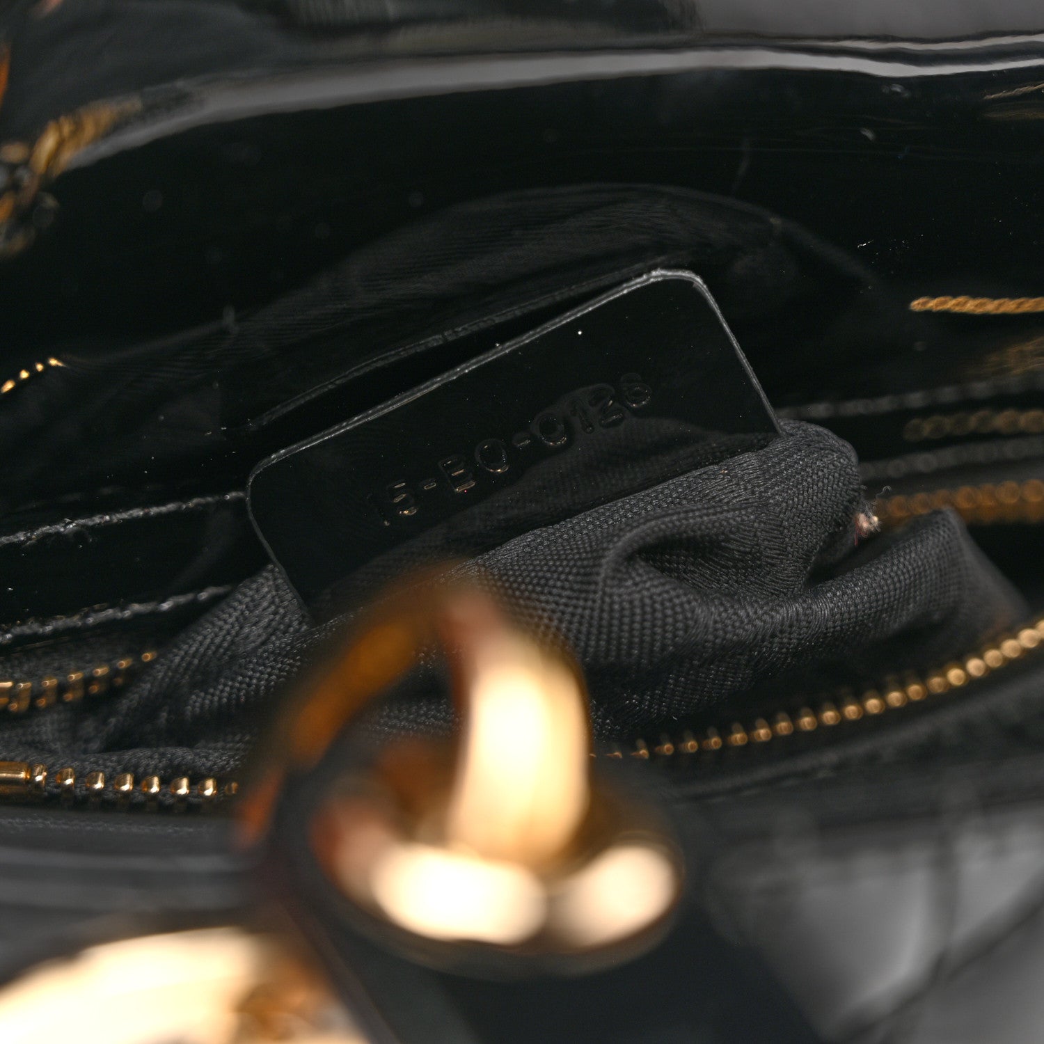 Christian Dior Patent Cannage Mini Lady Dior Black 7 of 13