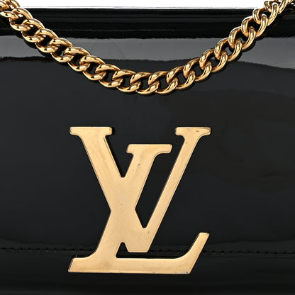 Louis Vuitton Patent Chain Louise MM Black 8 of 11