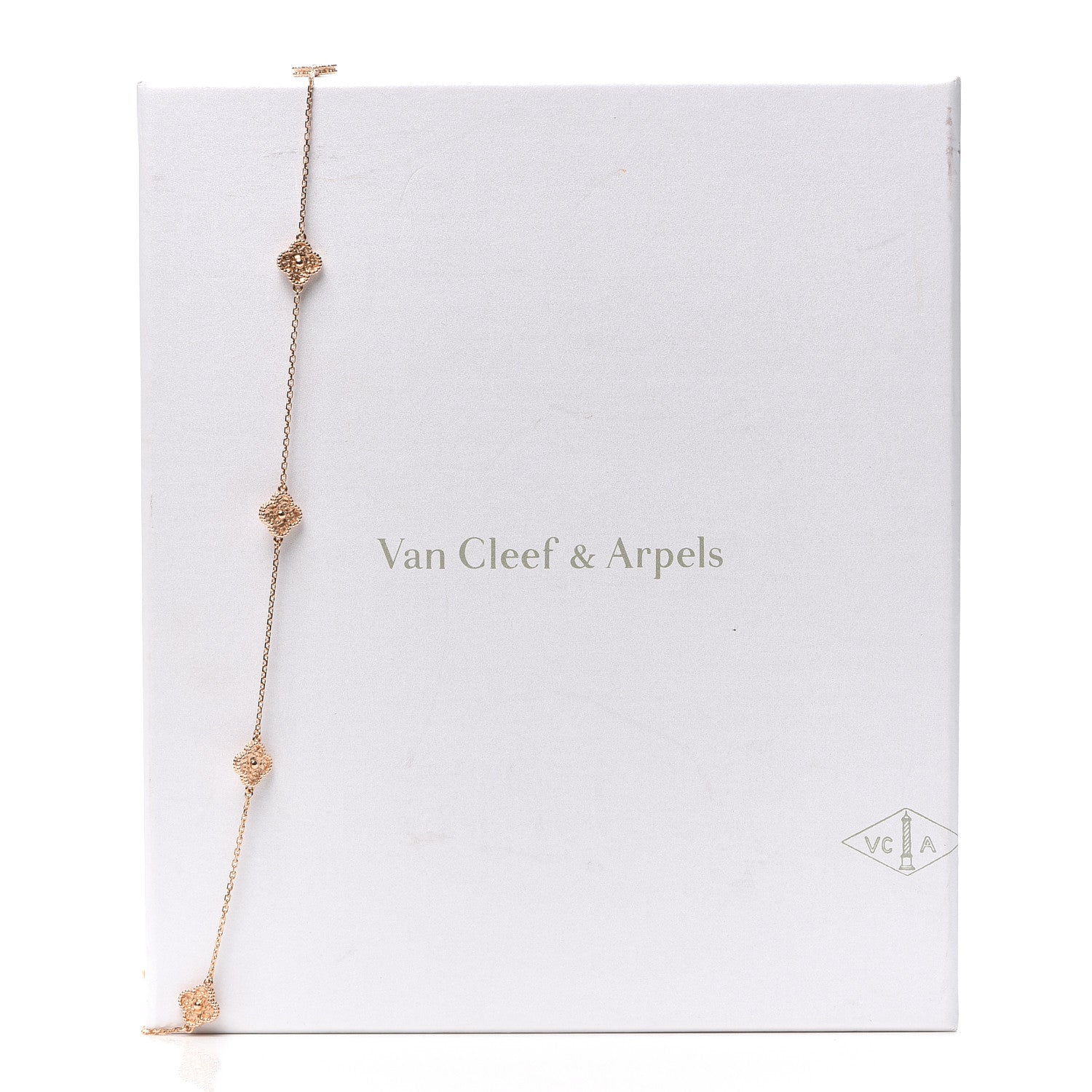 Van Cleef & Arpels 18K Rose Gold 16 Motifs Sweet Alhambra Necklace 7 of 7