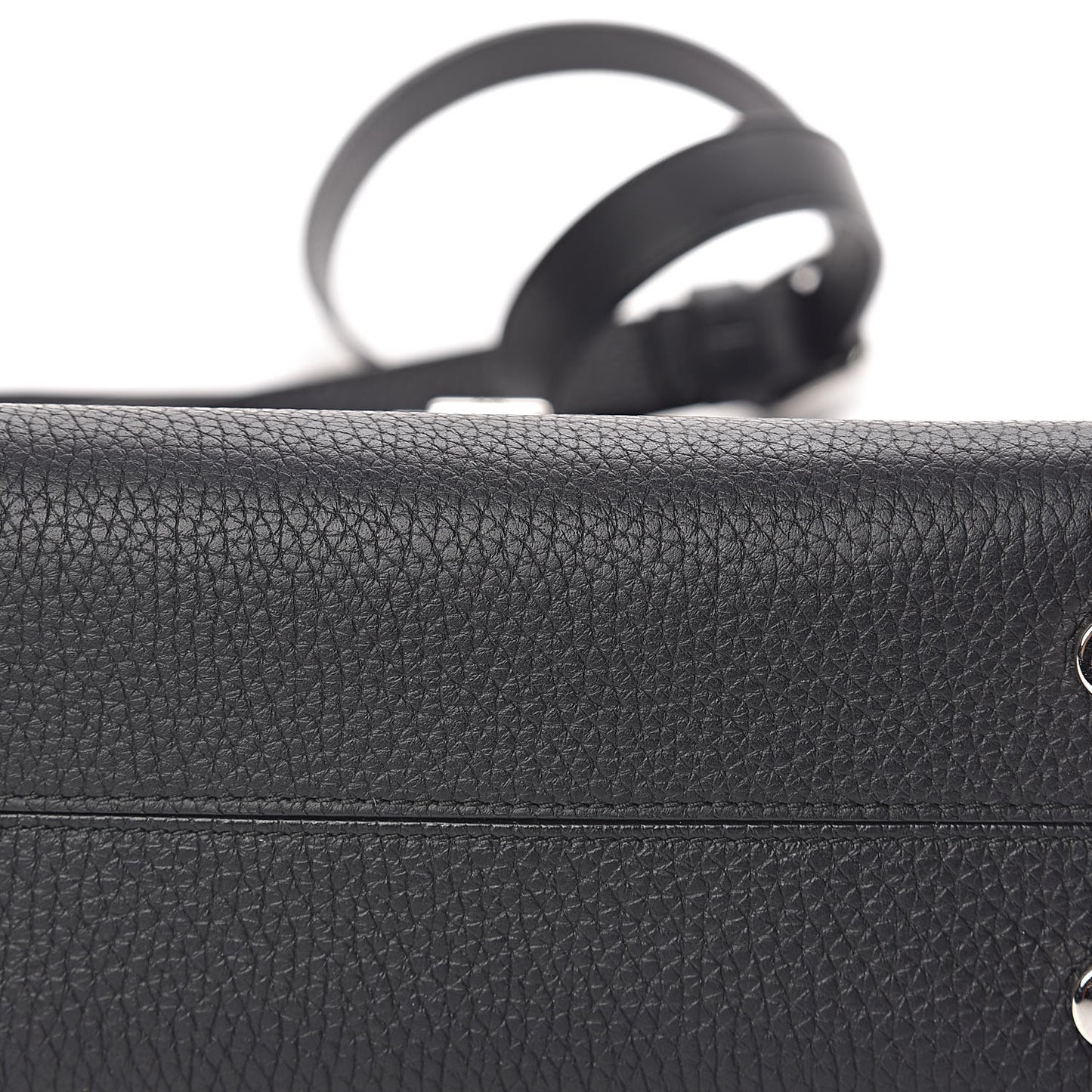 Grained Calfskin Mini Diorever Flap Black