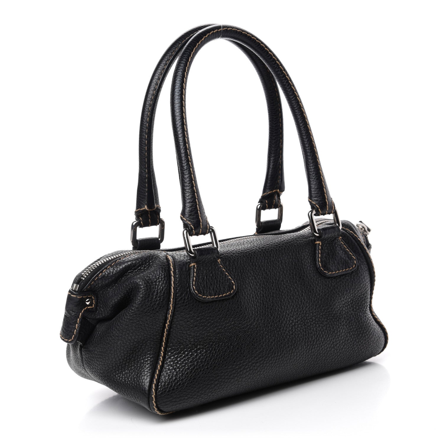 Chanel Calfskin Large Tassel Bowler Black 3 of 15