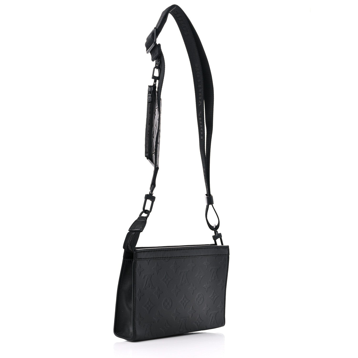 Louis Vuitton Calfskin Monogram Shadow Gaston Wearable Wallet 3 of 9