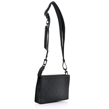 Louis Vuitton Calfskin Monogram Shadow Gaston Wearable Wallet 3 of 9