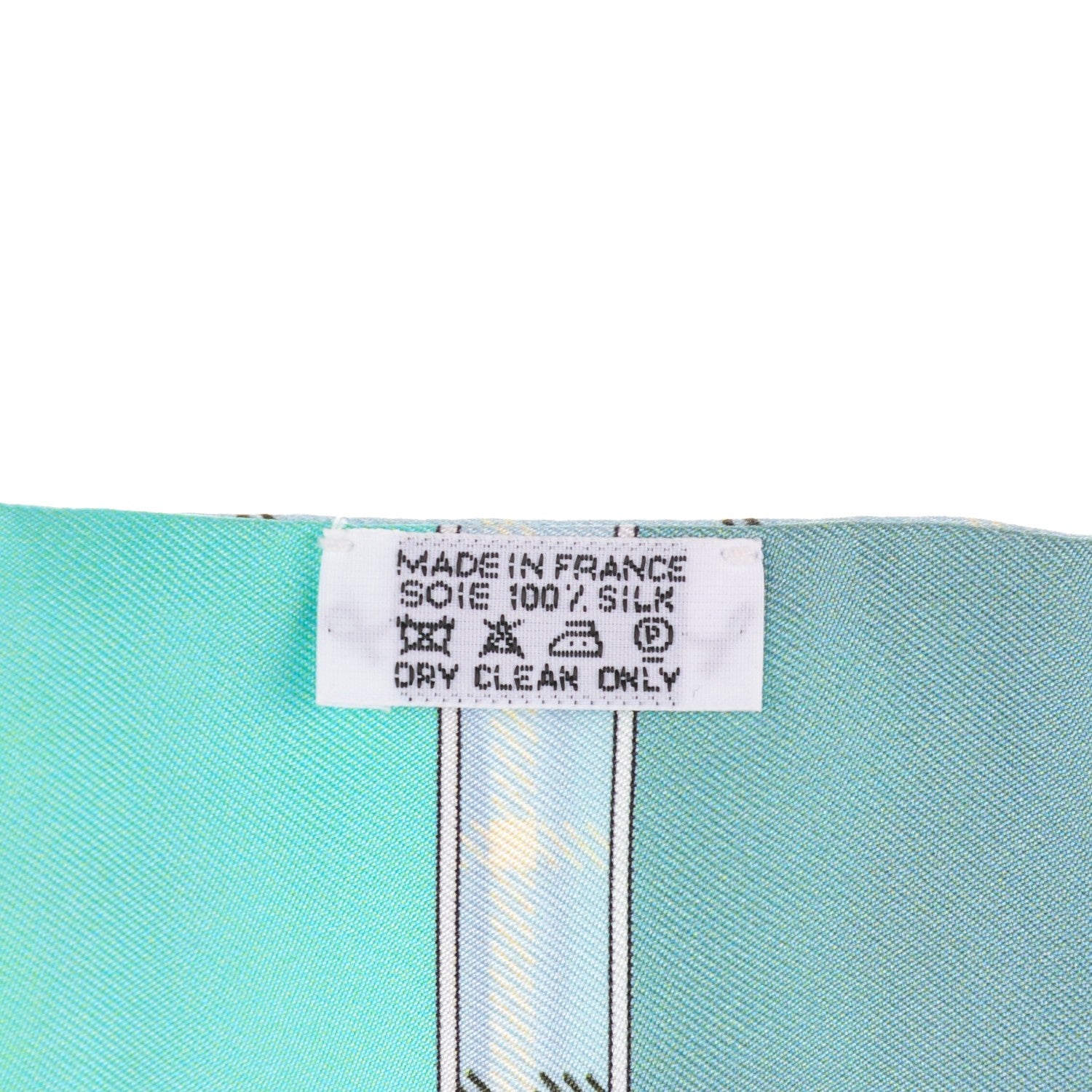 Hermes Silk Camails Twilly Vert Fluo Ciel Vert D Eau 4 of 5