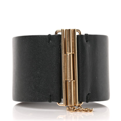 Chanel Calfskin CC Wide Cuff M Black 3 of 3