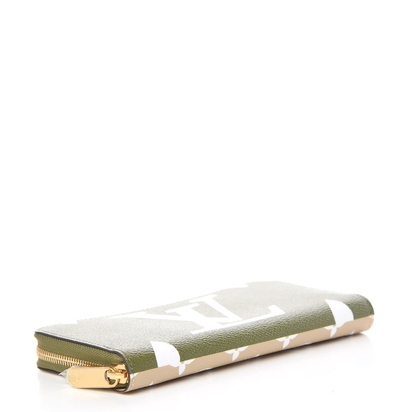 Monogram Giant Zippy Wallet Kaki White