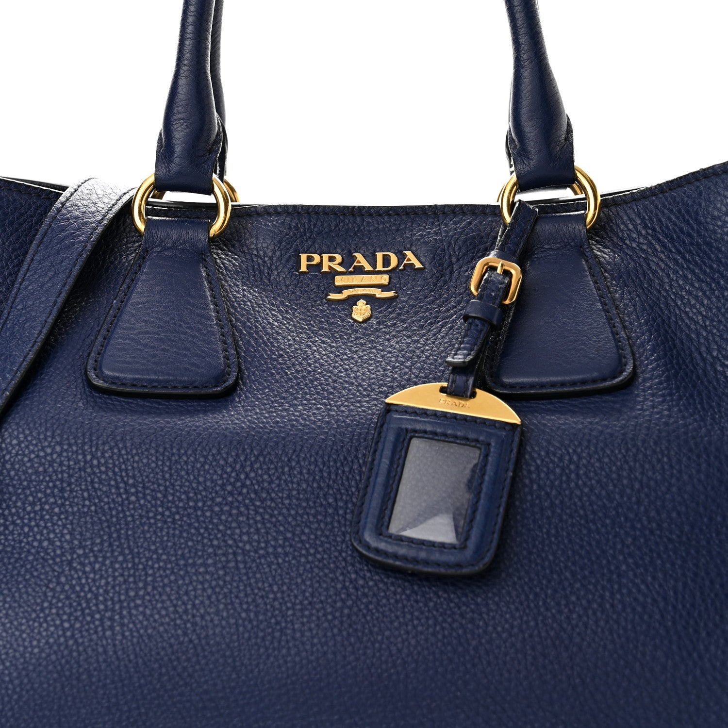 Prada Vitello Daino Tote Inchiostro 7 of 11