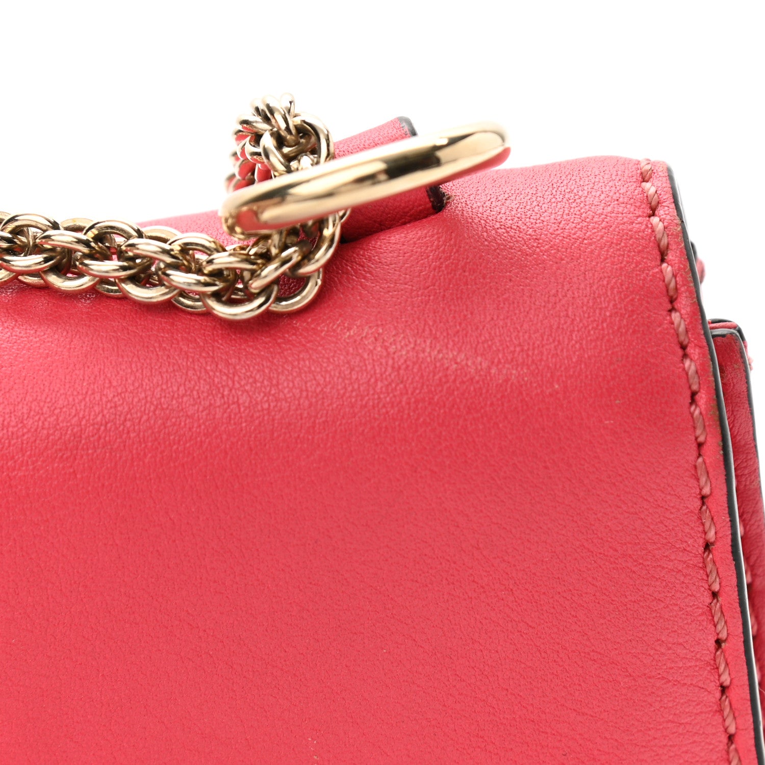 Valentino Garavani Vitello Medium Glam Lock Rockstud Flap Deep Rose 11 of 12