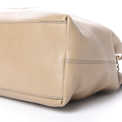 Gucci Pebbled Calfskin Medium Soho Chain Shoulder Bag Beige 9 of 12