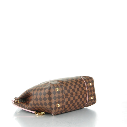 Louis Vuitton Damier Ebene Caissa Hobo Rose Ballerine 4 of 7