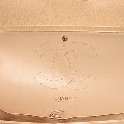 Chanel Caviar Quilted Jumbo Double Flap Beige Clair 6 of 8