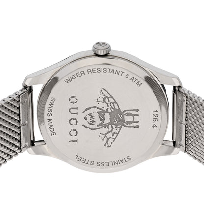 Gucci Stainless Steel Turquoise Mother of Pearl 36mm G-Timeless Charm Quartz Watch 4 of 5
