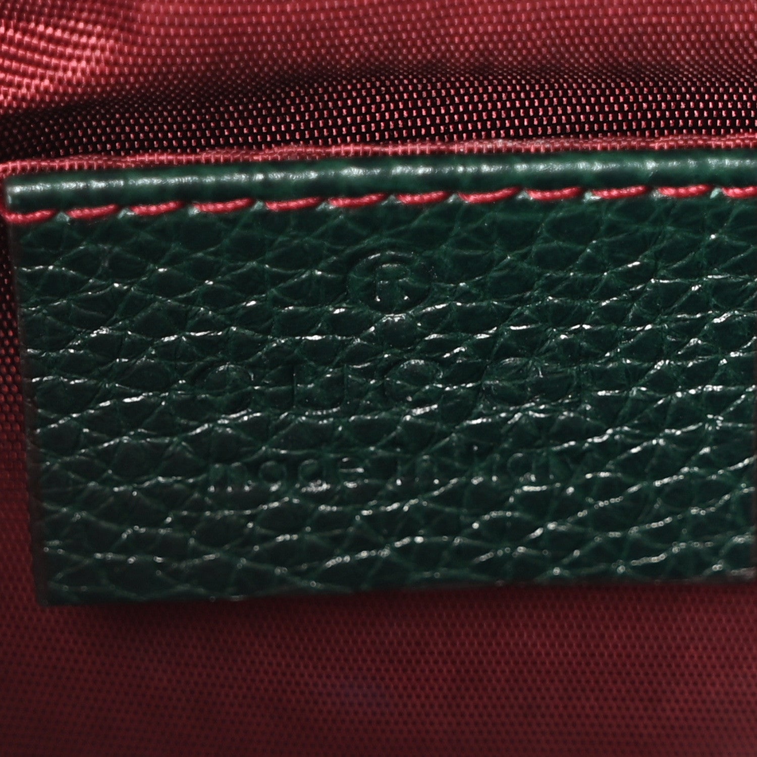 Gucci Grainy Calfskin Small Zumi Shoulder Bag Vintage Green 6 of 10