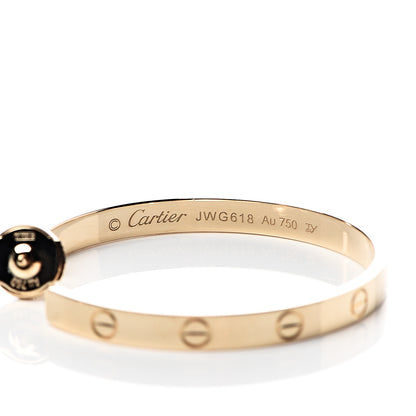 Cartier 18K Yellow Gold Large LOVE Hoop Earrings 4 of 6