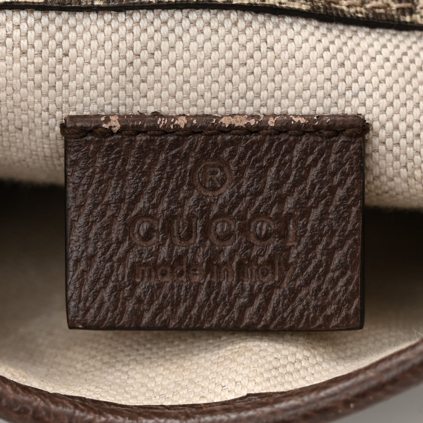 GG Supreme Monogram Neo Vintage Web Belt Bag Brown