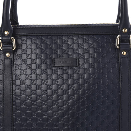 Gucci Soft Microguccissima Dome Satchel Navy 11 of 11