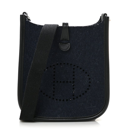 Hermes Feutre Swift Evelyne TPM Bleu Nuit Black 1 of 10