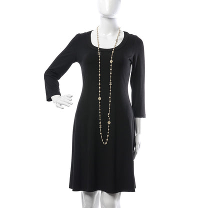 Chanel Pearl Bead Enamel CC Long Necklace Gold 2 of 5