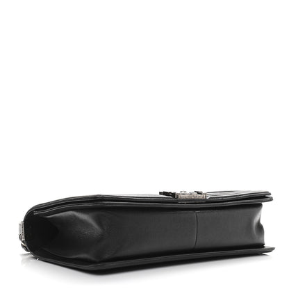 Chanel Grained Calfskin Quilted New Medium Boy Flap Black 4 of 13