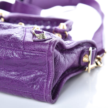Balenciaga Agneau Giant 12 Gold Hardware Mini City Ultraviolet 9 of 11