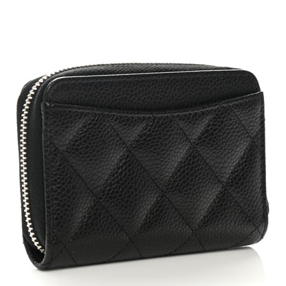 Chanel Caviar Quilted Classic Zipped Coin Purse Black 3 of 8