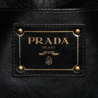 Prada Soft Calf Side Zip Tote Nero Black 5 of 8