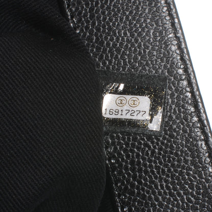 Chanel Caviar Quilted CC Large Clutch Black 7 of 7