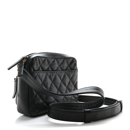 Chanel Calfskin Quilted Small Camera Case Black 3 of 11