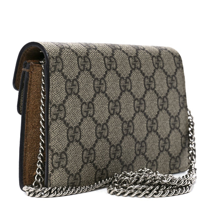 Gucci GG Supreme Monogram Super Mini Dionysus Shoulder Bag Taupe 3 of 10