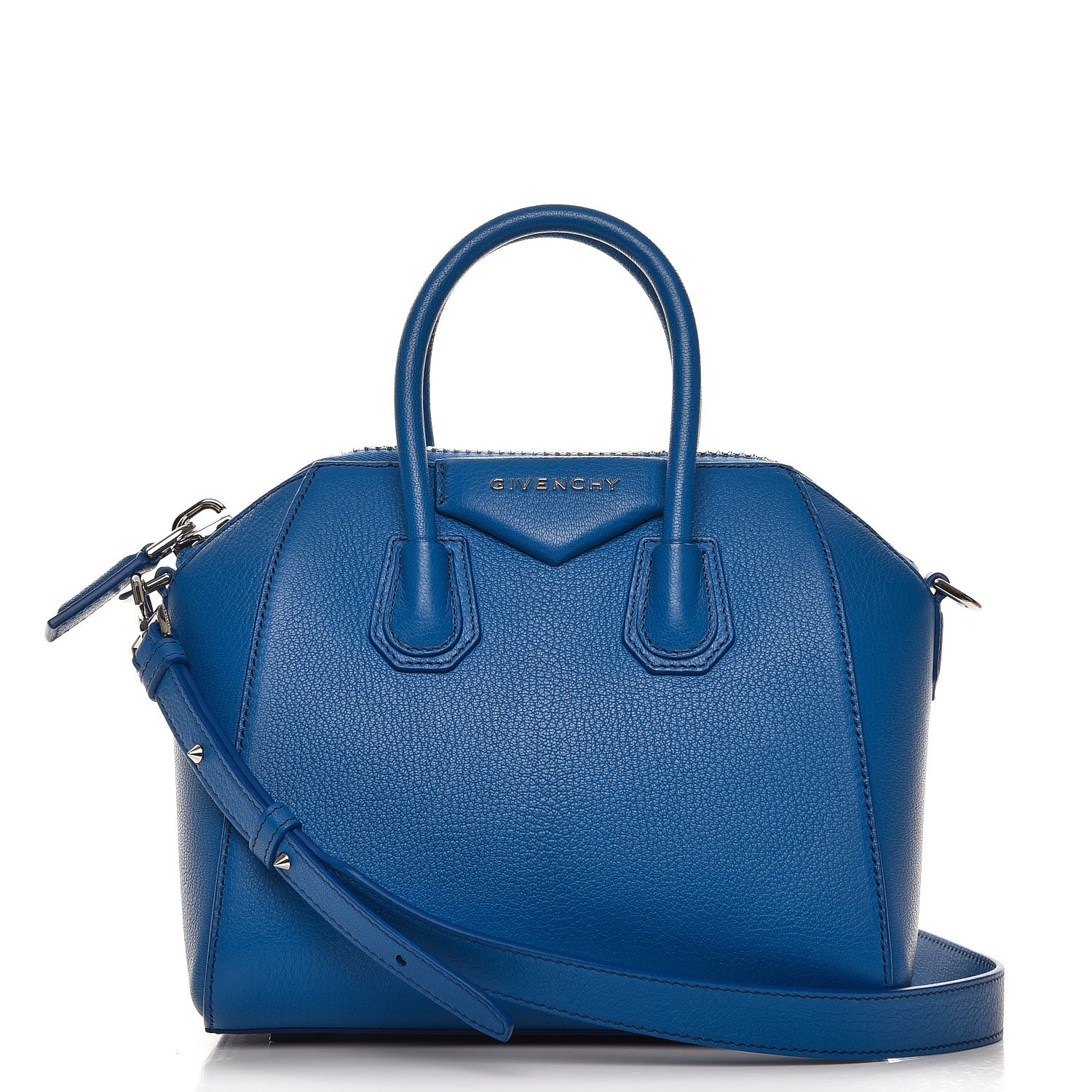 Givenchy Sugar Goatskin Mini Antigona Indigo Blue 1 of 8