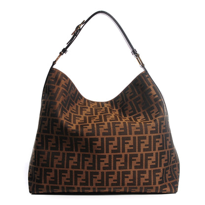 Fendi Zucca Large Hobo Tobacco 1 of 9