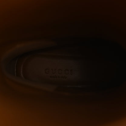 Gucci Monogram Jumbo GG Cordovan Lux Zelda Harness Riding Boots 39 Camel Ebony New Acero 6 of 8